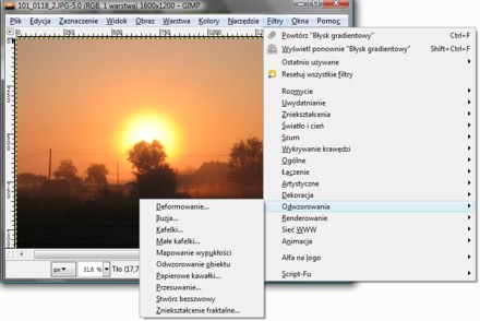 GIMP - filtry